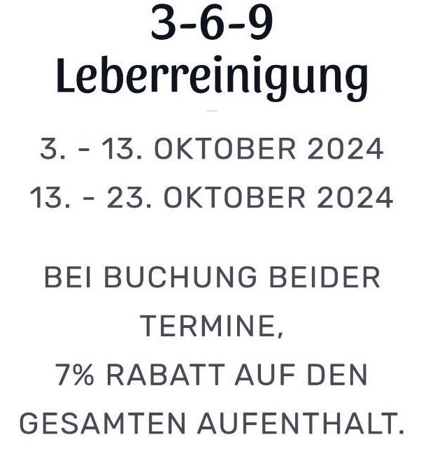 3-6-9 Leberreinigung